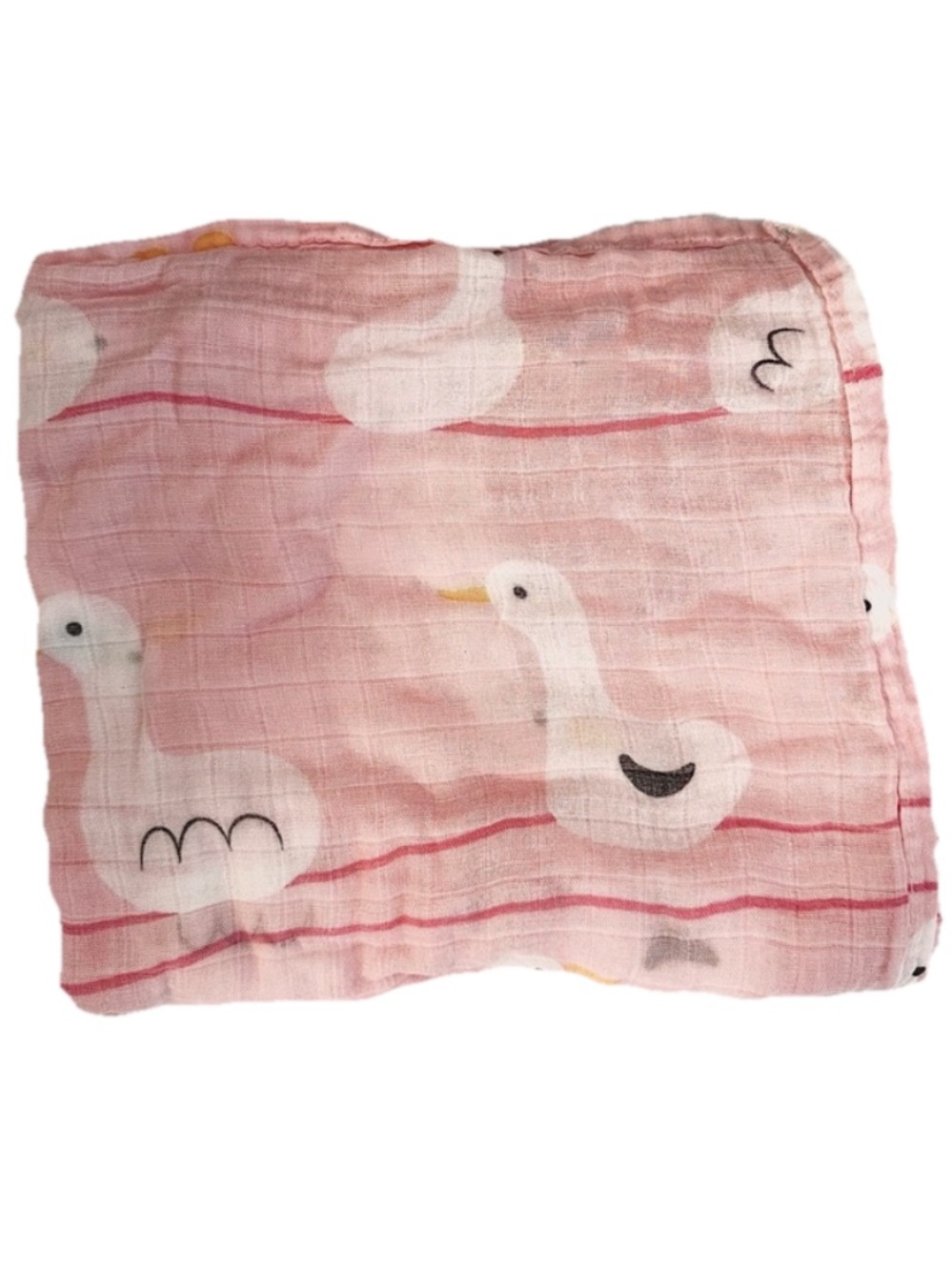 Pink Swan Muslin Baby Swaddle Blanket - Kids Accessories